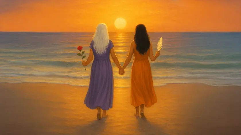 Hazel and Carrie at Scotsmans Bay